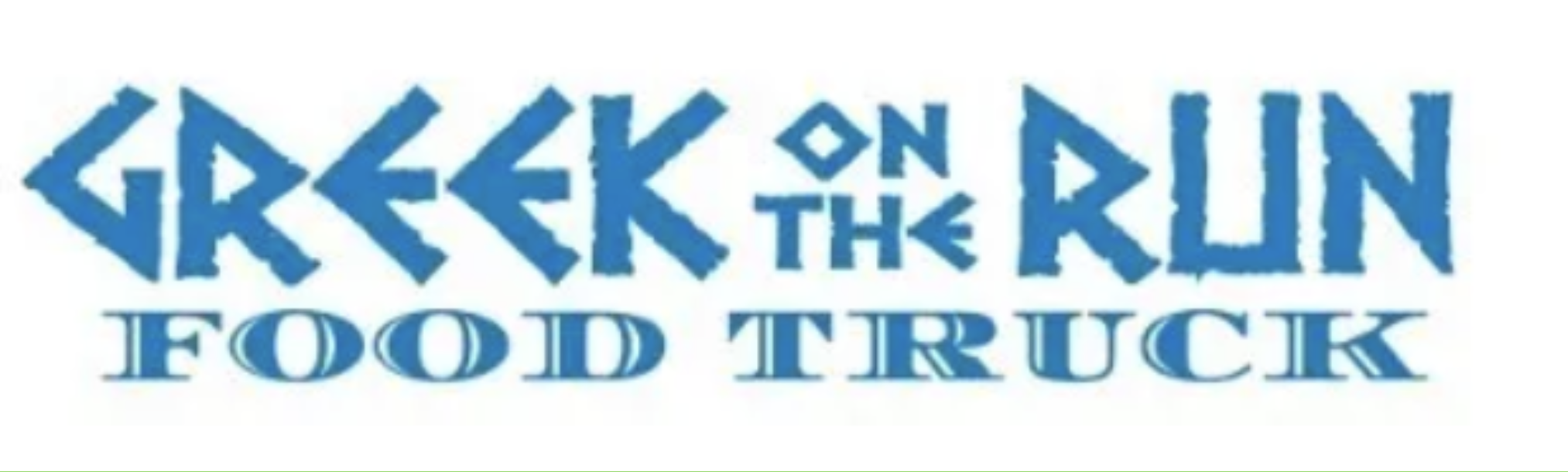 Greek On The Run Food Truck Logo